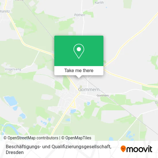 Карта Beschäftigungs- und Qualifizierungsgesellschaft