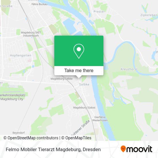 Карта Felmo Mobiler Tierarzt Magdeburg