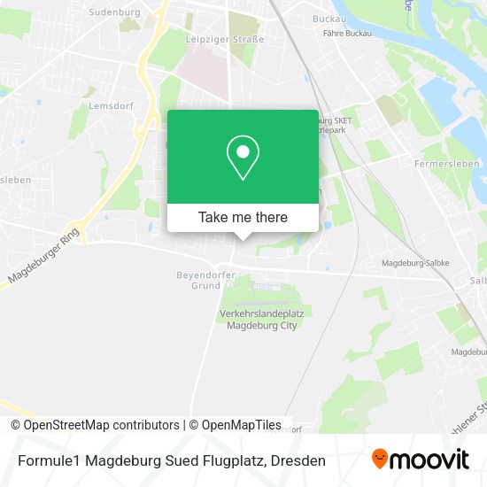 Карта Formule1 Magdeburg Sued Flugplatz