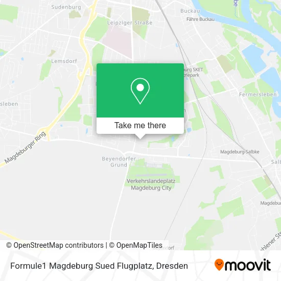 Карта Formule1 Magdeburg Sued Flugplatz