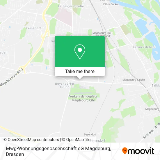 Карта Mwg-Wohnungsgenossenschaft eG Magdeburg