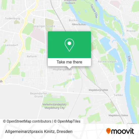 Карта Allgemeinarztpraxis Kinitz