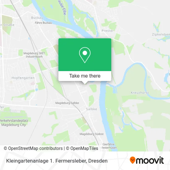 Карта Kleingartenanlage 1. Fermersleber