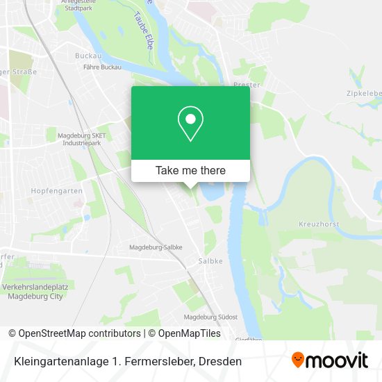 Карта Kleingartenanlage 1. Fermersleber