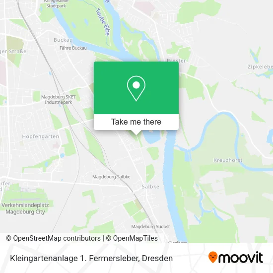 Карта Kleingartenanlage 1. Fermersleber