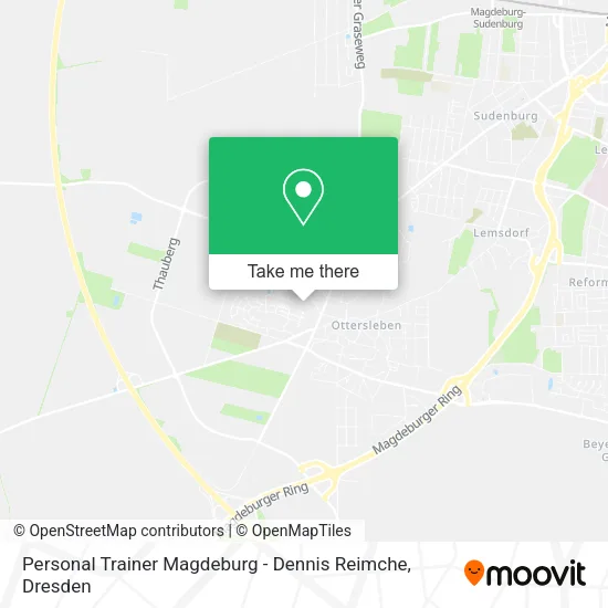 Карта Personal Trainer Magdeburg - Dennis Reimche