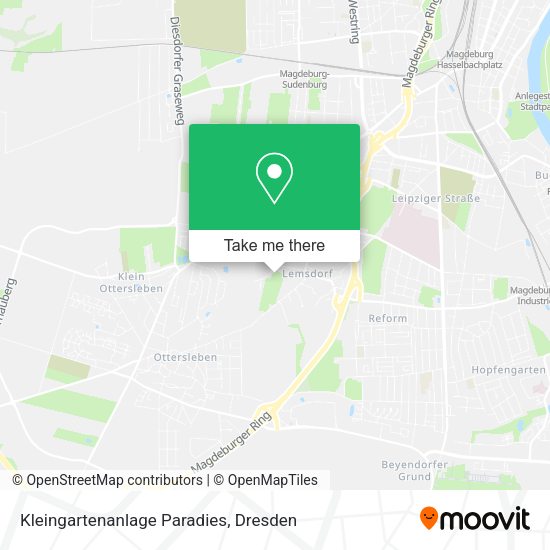 Карта Kleingartenanlage Paradies