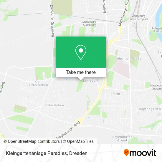 Карта Kleingartenanlage Paradies