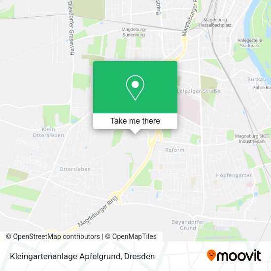 Карта Kleingartenanlage Apfelgrund