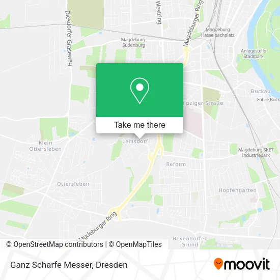 Карта Ganz Scharfe Messer