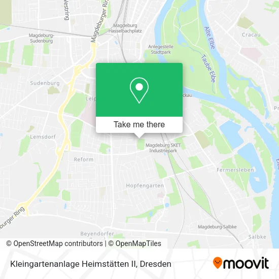 Карта Kleingartenanlage Heimstätten II