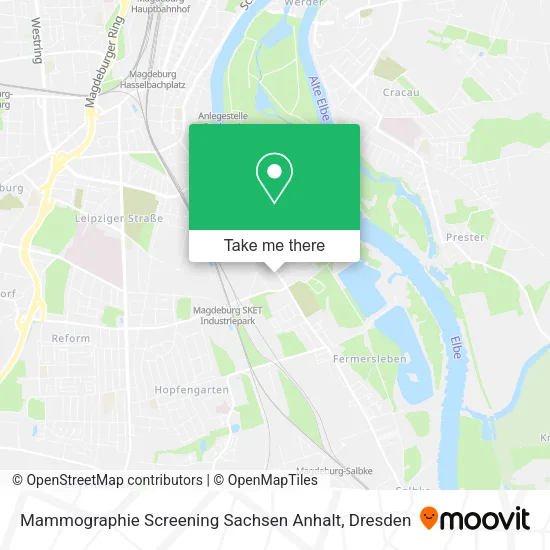Карта Mammographie Screening Sachsen Anhalt