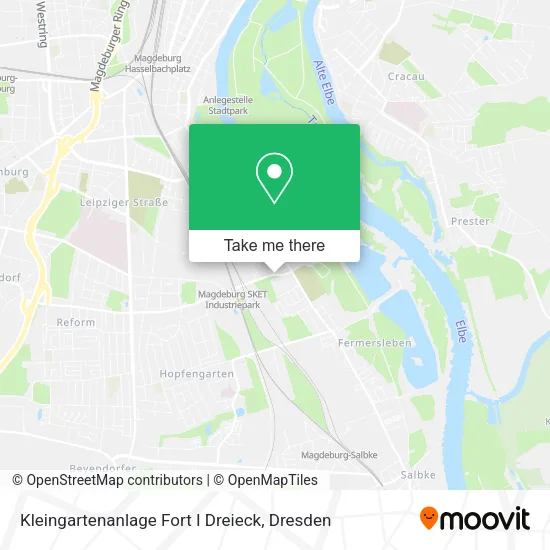 Карта Kleingartenanlage Fort I Dreieck