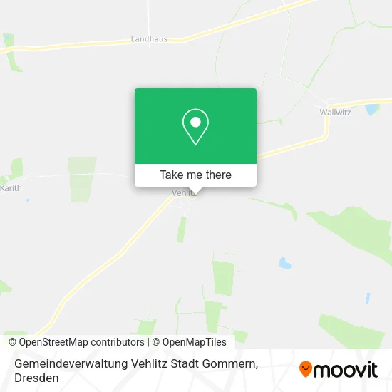 Карта Gemeindeverwaltung Vehlitz Stadt Gommern