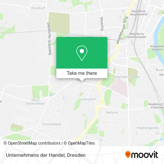 Карта Unternehmens der Handel