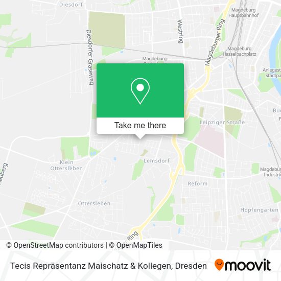 Карта Tecis Repräsentanz Maischatz & Kollegen