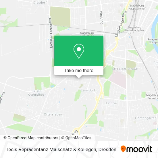 Карта Tecis Repräsentanz Maischatz & Kollegen