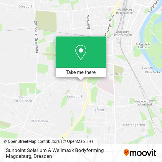 Карта Sunpoint Solarium & Wellmaxx Bodyforming Magdeburg