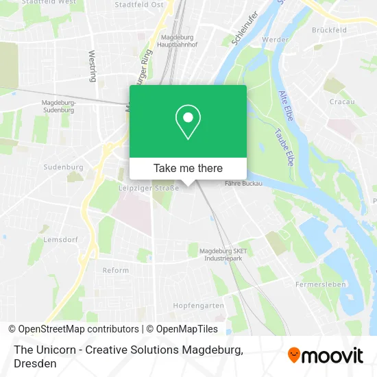 Карта The Unicorn - Creative Solutions Magdeburg