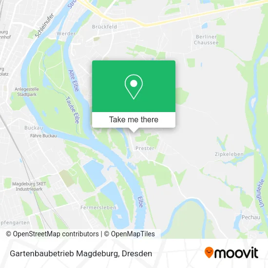 Карта Gartenbaubetrieb Magdeburg