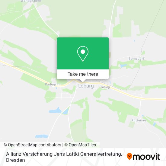 Карта Allianz Versicherung Jens Lattki Generalvertretung