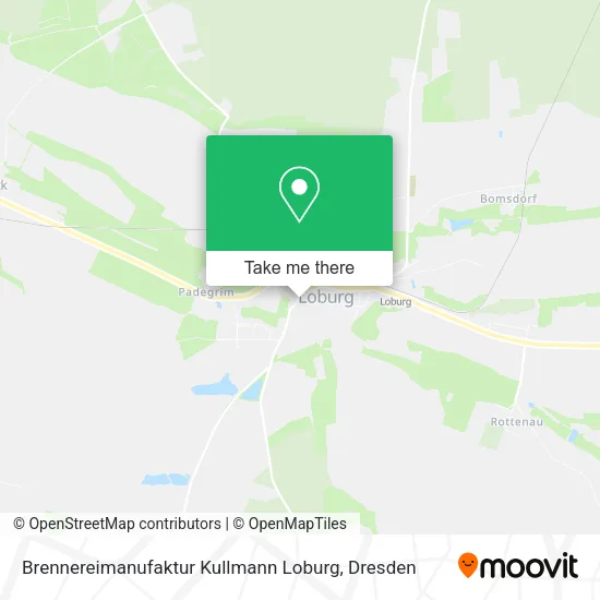 Карта Brennereimanufaktur Kullmann Loburg