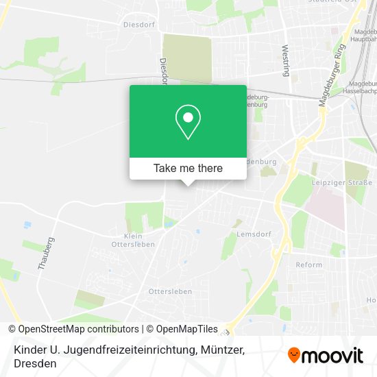 Карта Kinder U. Jugendfreizeiteinrichtung, Müntzer