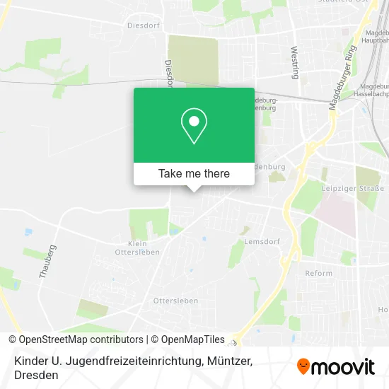 Карта Kinder U. Jugendfreizeiteinrichtung, Müntzer