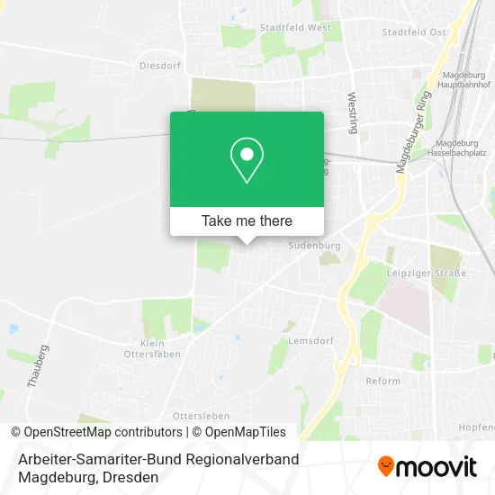 Карта Arbeiter-Samariter-Bund Regionalverband Magdeburg