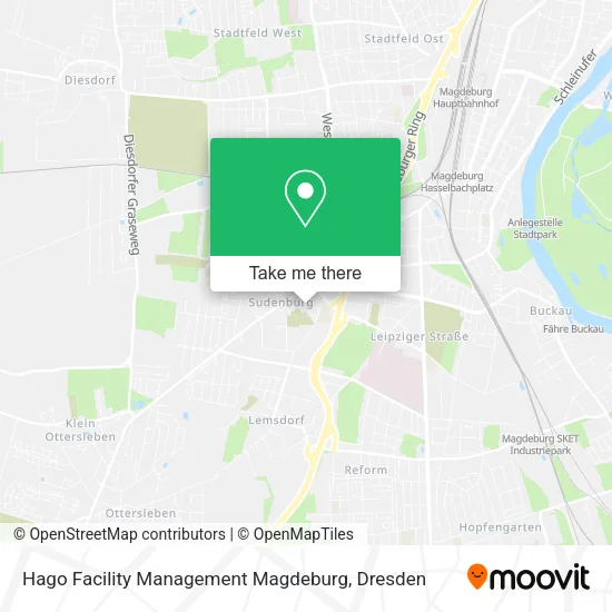 Карта Hago Facility Management Magdeburg