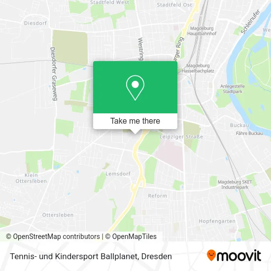 Карта Tennis- und Kindersport Ballplanet