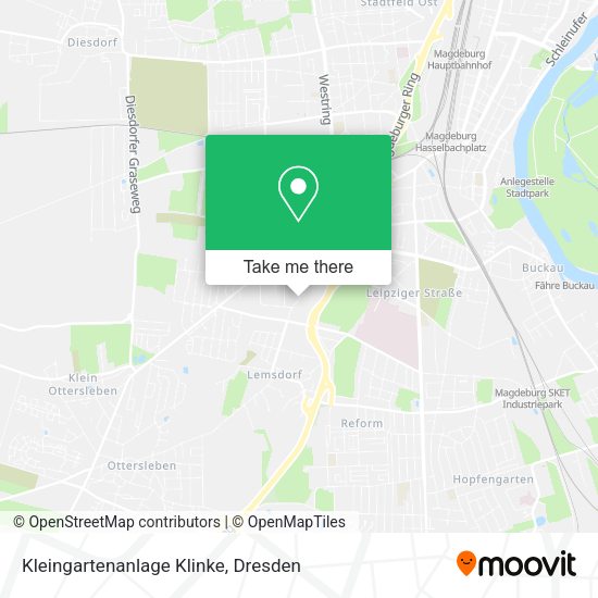 Карта Kleingartenanlage Klinke