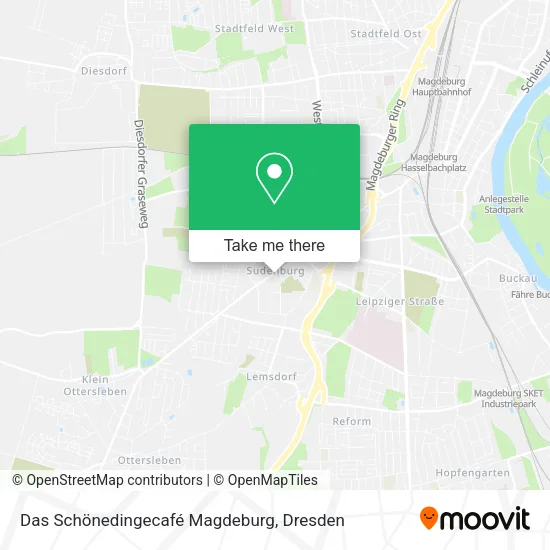 Карта Das Schönedingecafé Magdeburg