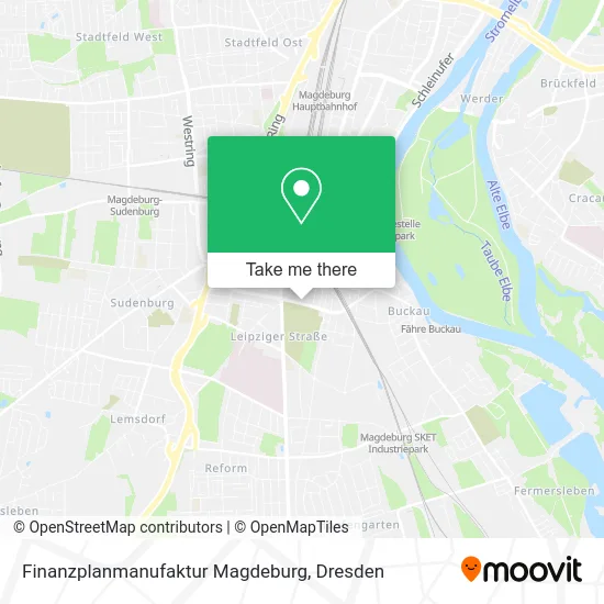 Карта Finanzplanmanufaktur Magdeburg