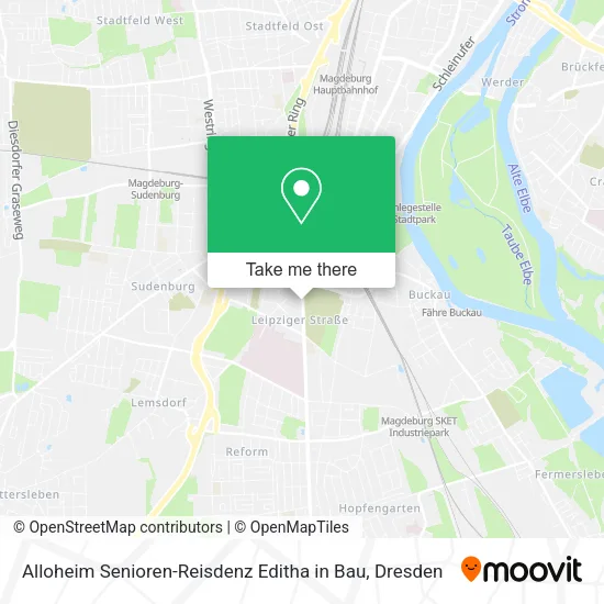 Карта Alloheim Senioren-Reisdenz Editha in Bau