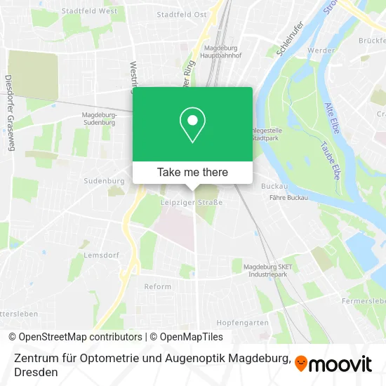Карта Zentrum für Optometrie und Augenoptik Magdeburg