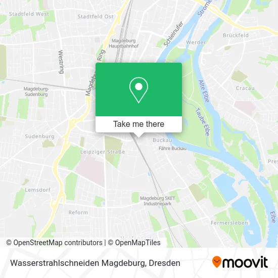 Карта Wasserstrahlschneiden Magdeburg