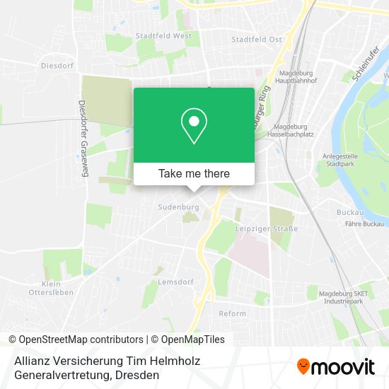 Карта Allianz Versicherung Tim Helmholz Generalvertretung