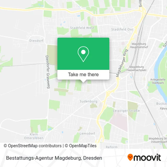 Карта Bestattungs-Agentur Magdeburg