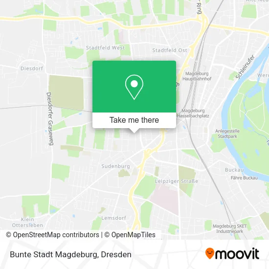 Карта Bunte Stadt Magdeburg