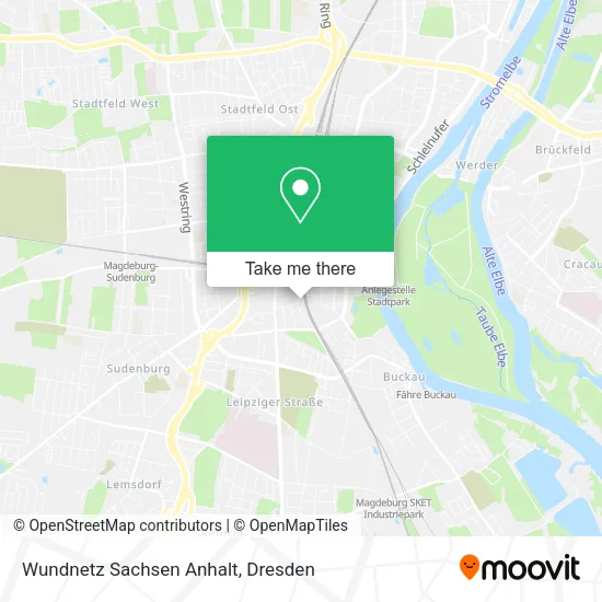 Карта Wundnetz Sachsen Anhalt