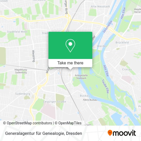 Карта Generalagentur für Genealogie