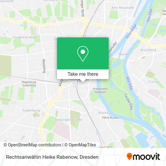 Карта Rechtsanwältin Heike Rabenow