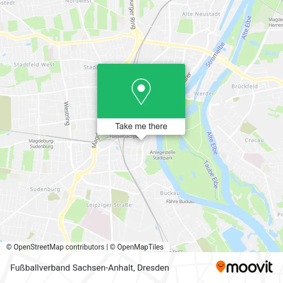 Карта Fußballverband Sachsen-Anhalt