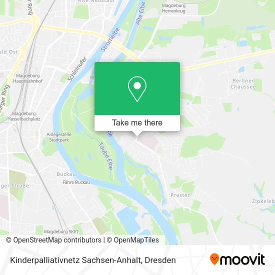 Карта Kinderpalliativnetz Sachsen-Anhalt