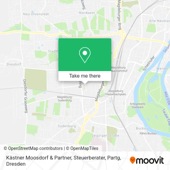 Карта Kästner Moosdorf & Partner, Steuerberater, Partg