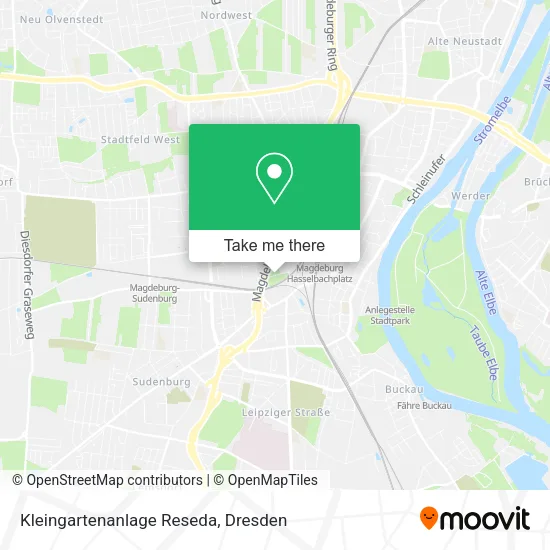 Карта Kleingartenanlage Reseda