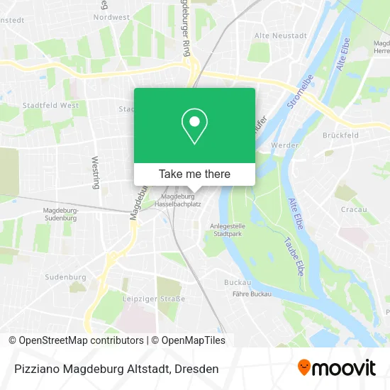 Карта Pizziano Magdeburg Altstadt