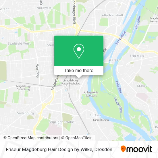 Карта Friseur Magdeburg Hair Design by Wilke