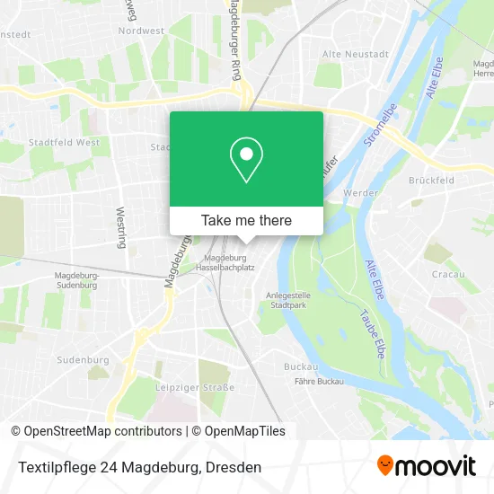 Карта Textilpflege 24 Magdeburg